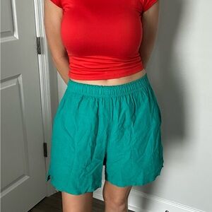 Silver Wear Teal Athletic Shorts